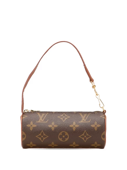 Сумка Papillon Pochette, бывшая в употреблении у Louis Vuitton 1990-2025 годов выпуска, с монограммой brown