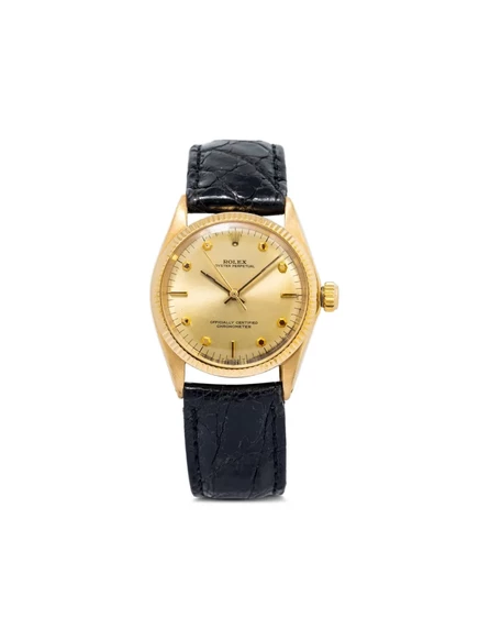 Часы Rolex Oyster Perpetual 30 мм из 18 к золота, золотые