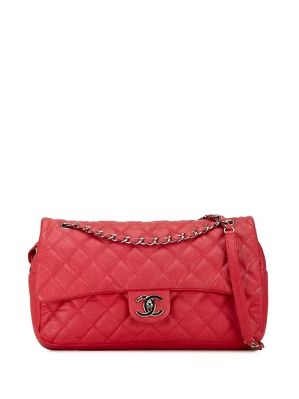 Женская сумка CHANEL Pre-Owned Jumbo 2014–2015, красная