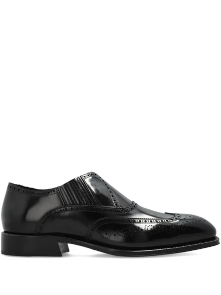 Мужские лоферы Alexander McQueen кожаные, черные