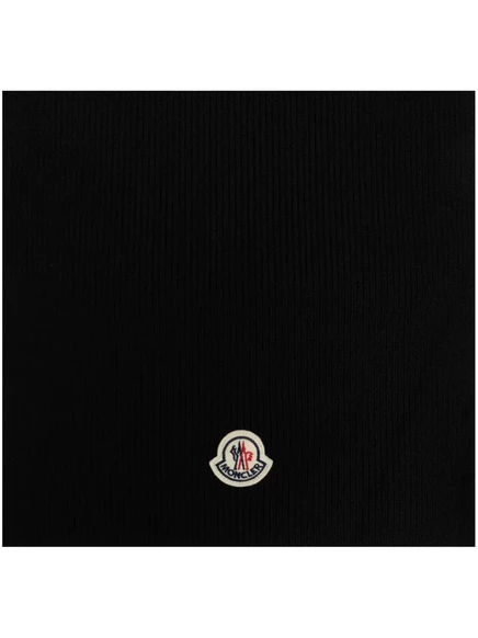 Шарф-нашивка с логотипом Moncler black