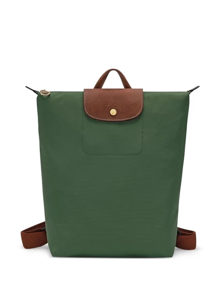 Рюкзак-табличка с логотипом Longchamp green