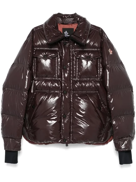 Мужская лыжная куртка MONCLER GRENOBLE Tecka, коричневая