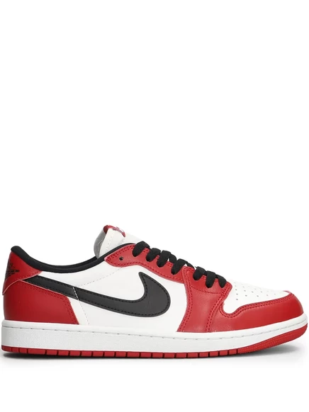 Кроссовки Nike Air Jordan 1 Low OG, бело-красные