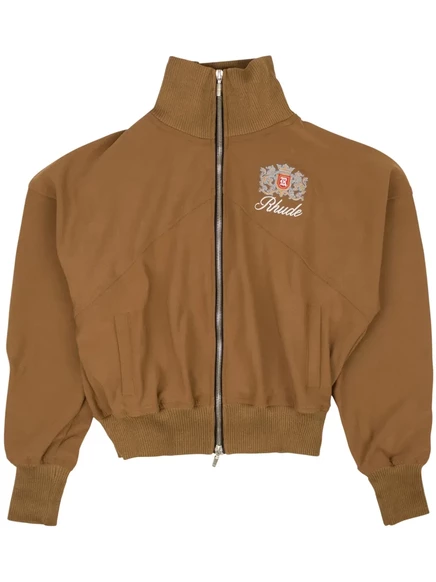Мужская куртка-бомбер Rhude Brentwood с вышивкой, коричневая