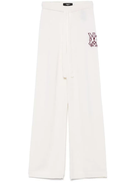 Женские штаны Amiri MA жаккард, бежево-бордовые
