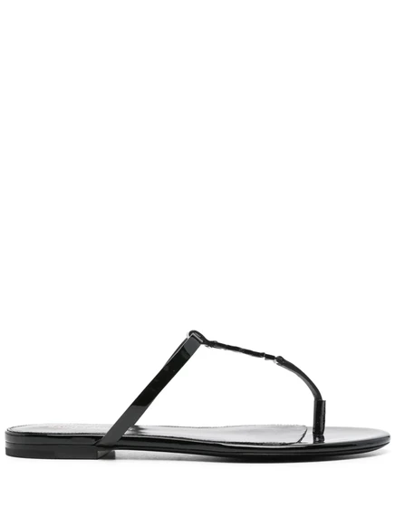 Женские шлепанцы Saint Laurent Cassandra, черные