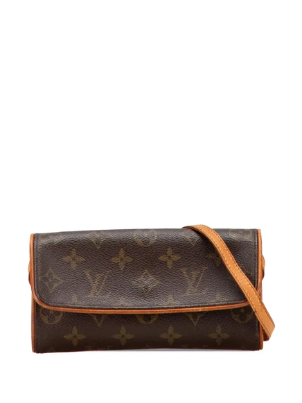 Женская сумка Louis Vuitton Pochette Twin, коричневая