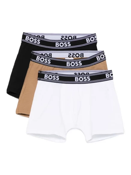Боксеры-бандажи с логотипом BOSS Kidswear (в упаковке из трех штук)  white