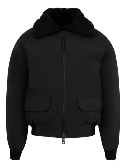 Куртка-бомбер с флисовым воротником Canada Goose Chilliwack black