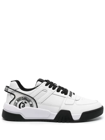 Массивные кроссовки с ремешком и логотипом Just Cavalli white