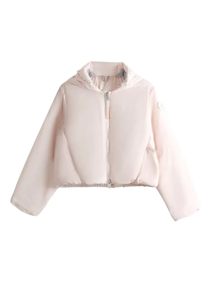 Женская пуховая куртка Canada Goose с капюшоном, розовая