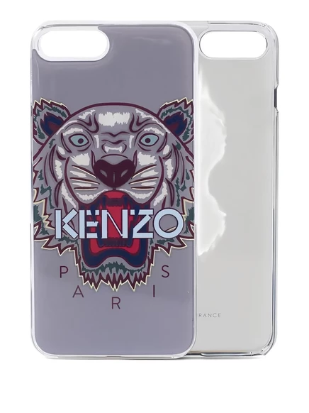 Чехол для iPhone 7/8 с мотивом головы тигра от Kenzo grey