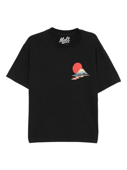 Мужская футболка Melt с принтом, черная
