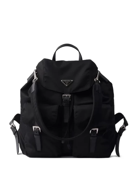 Мужской рюкзак Prada с внешними карманами, черный