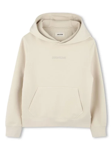 Толстовка с вышитым логотипом Zadig & Voltaire Kids neutrals