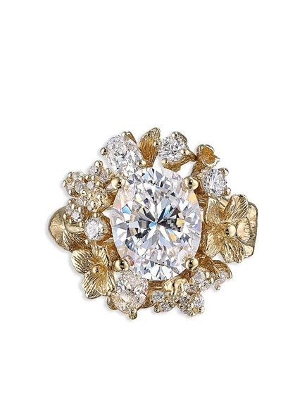 Женское кольцо Anabela Chan Golden Posy, позолоченное 18kt, золотое