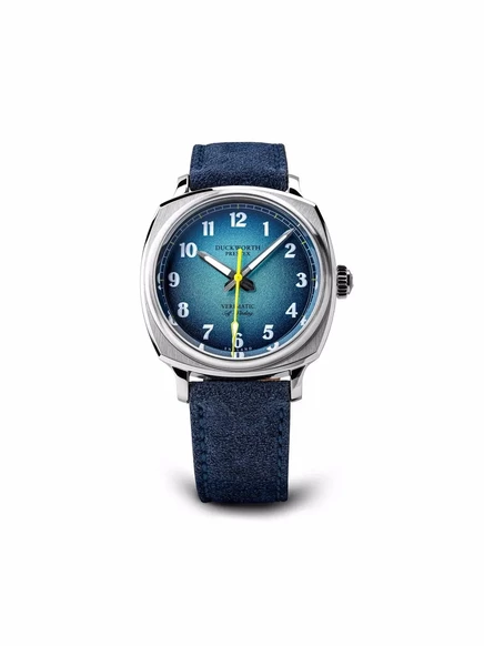 Мужские часы Duckworth Prestex Verimatic Fumé 39 мм, синие