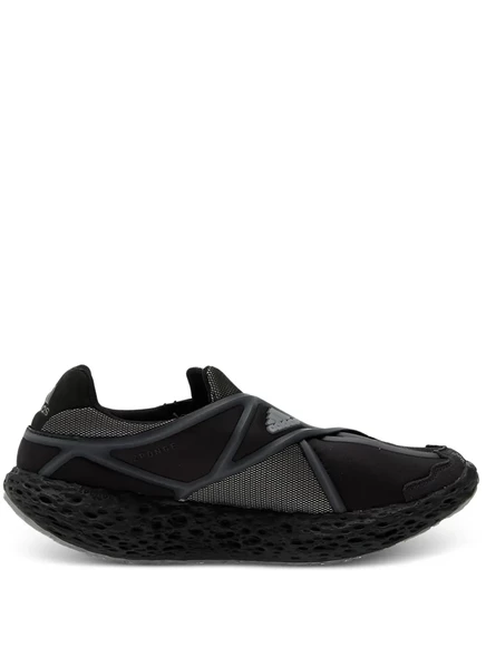 Мужские слипоны Adidas Zponge Flux с ремешком, чёрные