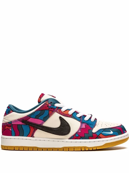 Унисекс кроссовки Nike x Parra Dunk Low Abstract Art, белые