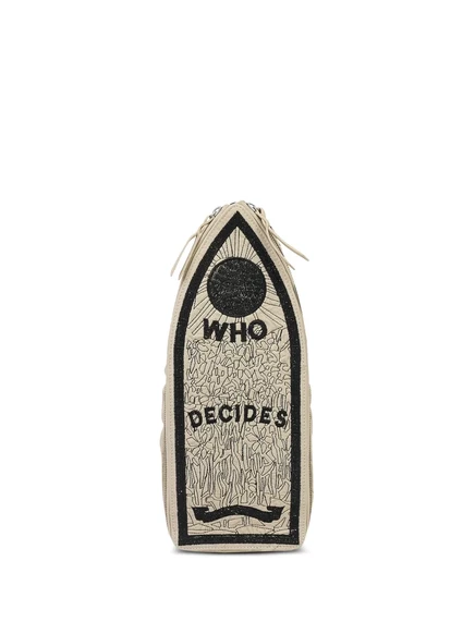 Мужской рюкзак Who Decides War с вышивкой, молочный