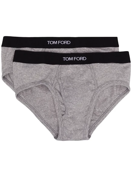 Мужские трусы-брифы Tom Ford, комплект из двух, серые