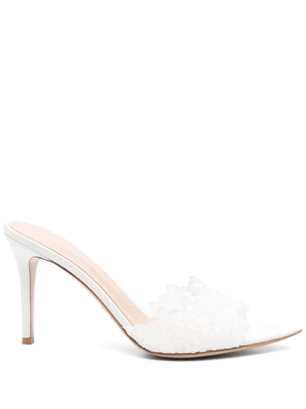 Женские мюли Gianvito Rossi Yvonne 95 мм, белые