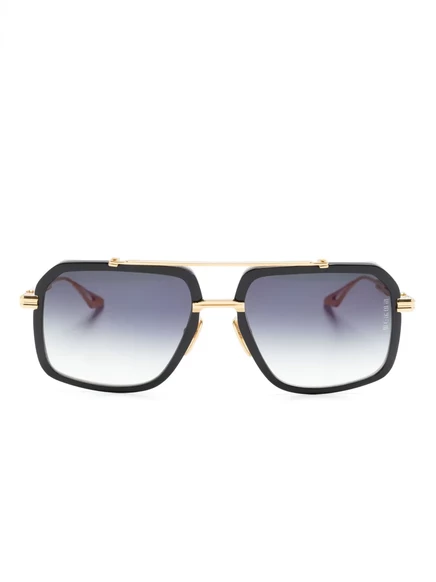 Солнцезащитные очки Dita Eyewear пилот, градиентные, черные