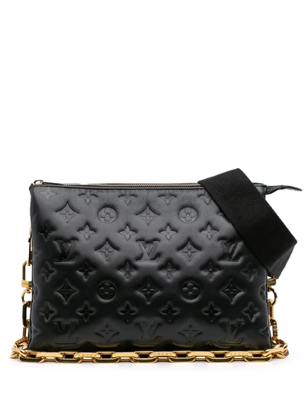 Женская сумка Louis Vuitton Coussin PM, черная