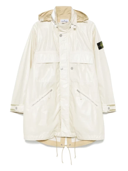 Парка с нашивкой с логотипом Stone Island neutrals