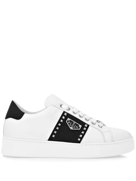 Кроссовки Philipp Plein из кожи hexagon white