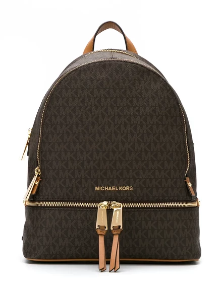 Рюкзак с логотипом Michael Kors medium Rhea brown