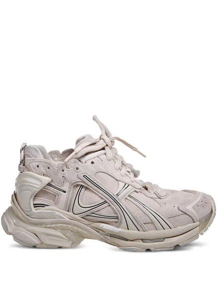 Женские кроссовки Balenciaga панельные, бежевые