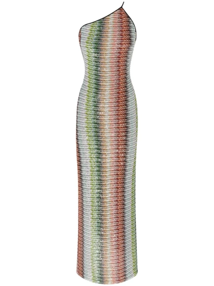 Макси-платье Missoni с одним плечом red