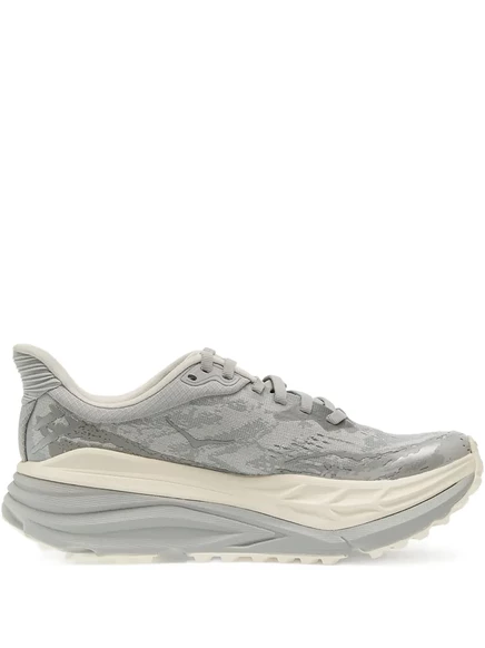 Женские кроссовки Hoka Stinson 7 с увеличенной подошвой, серые