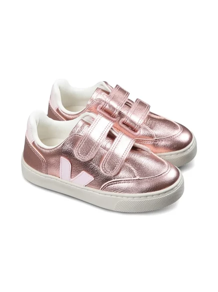 Кроссовки для девочек VEJA Kids V-12, розовые