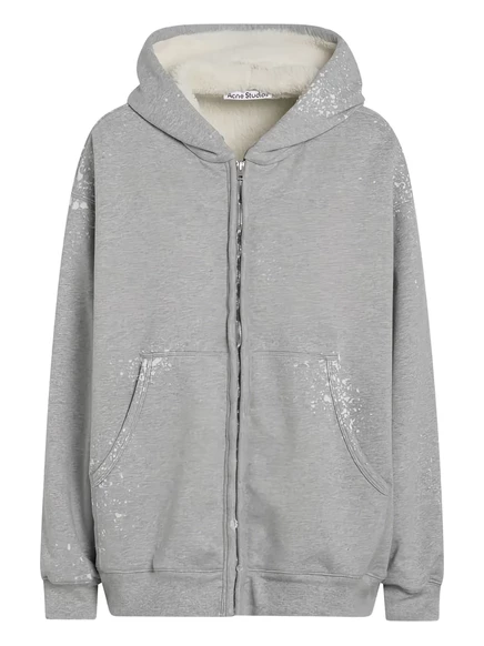 Женское худи Acne Studios на молнии, серое