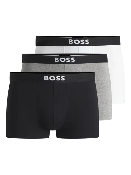 Мужские трусы-боксеры BOSS, 3 пары, черные