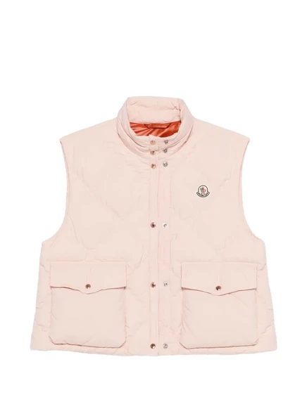 Женский стеганый жилет Moncler Biois Down, розовый