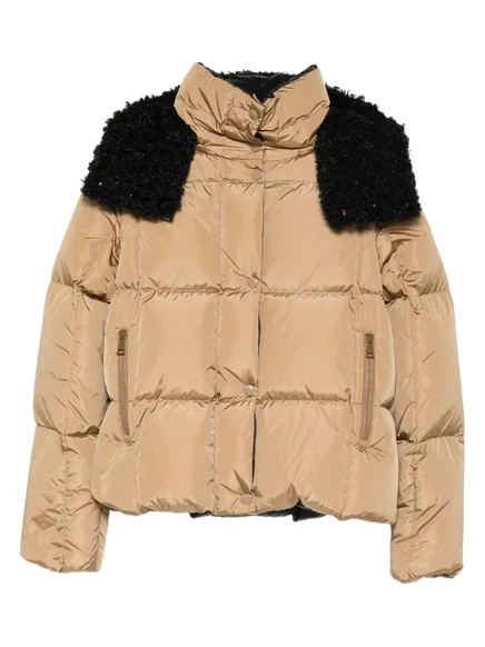 Женская пуховая куртка Moncler Castelnou, бежевая