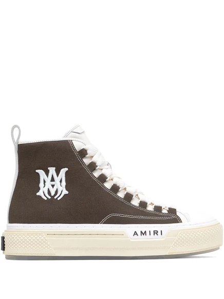 Мужские высокие кеды Amiri MA Court HI, коричневые