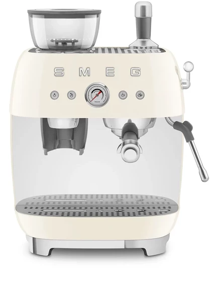 Кофемашина эспрессо Smeg 50's Style, кремово-белая