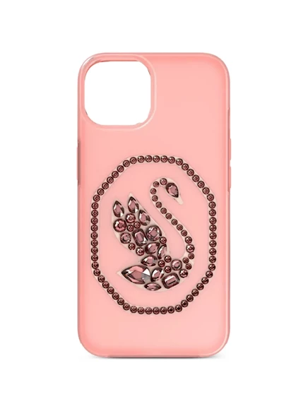 Чехол Swarovski для iPhone 13 Pro, розовый