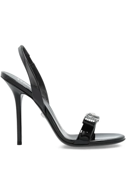 Версаче Медуза-лук slingback сандалии black