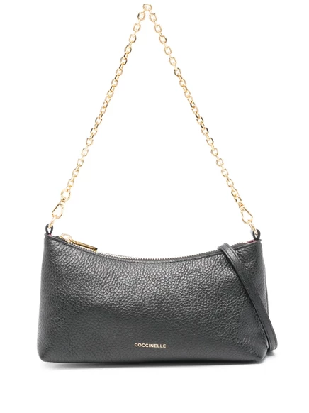 Кожаная сумка через плечо Coccinelle Aura black
