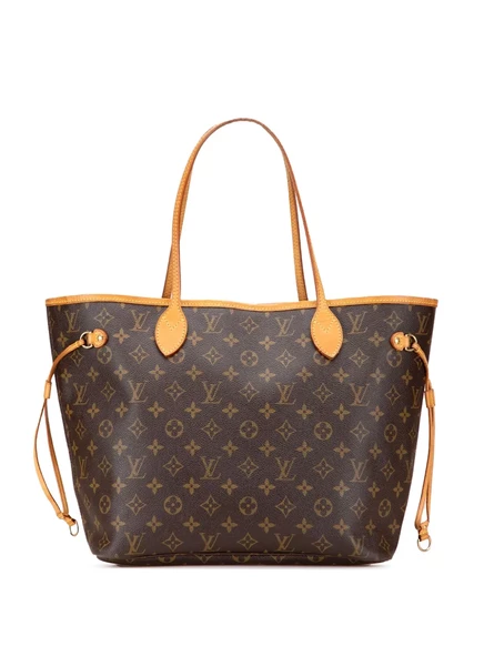 Сумка-тоут Neverfull MM с монограммой Louis Vuitton, бывшая в употреблении в 2007 году brown
