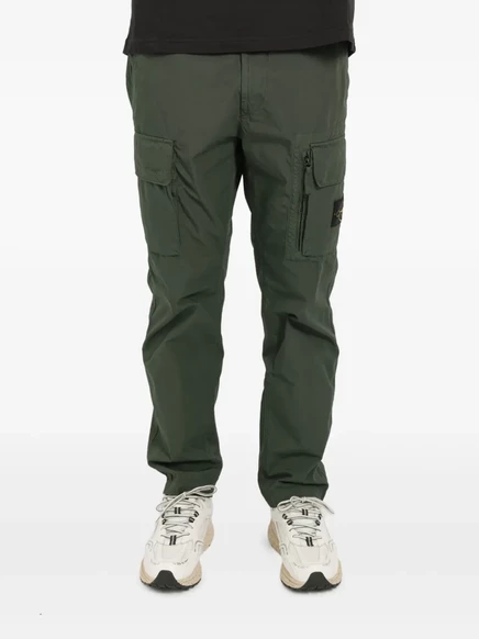 Брюки-карго с карманами Stone Island green