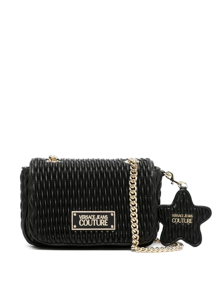 Стеганая сумка через плечо из искусственной кожи Versace Jeans Couture black