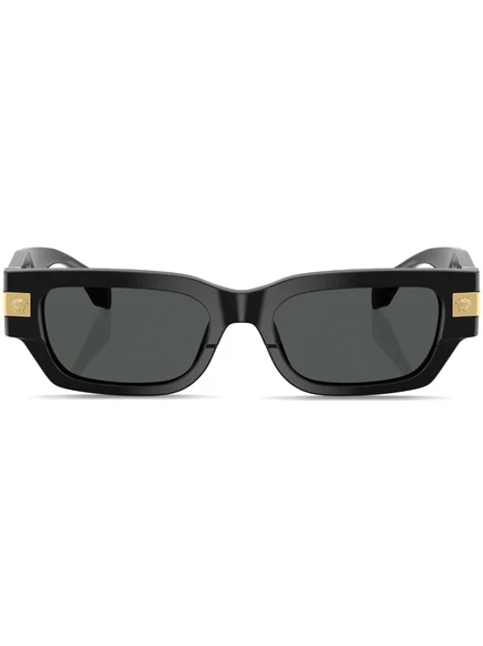 Классические солнцезащитные очки в прямоугольной оправе Versace Eyewear  black