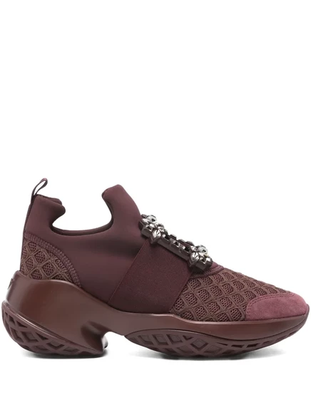 Кроссовки Roger Vivier, украшенные кристаллами  brown